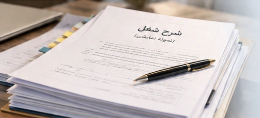 نمونه تصویری اسناد تحلیل شغل